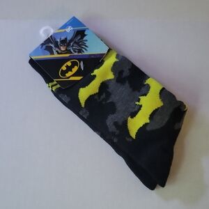 DC Comics Batman Black and Yellow Socks